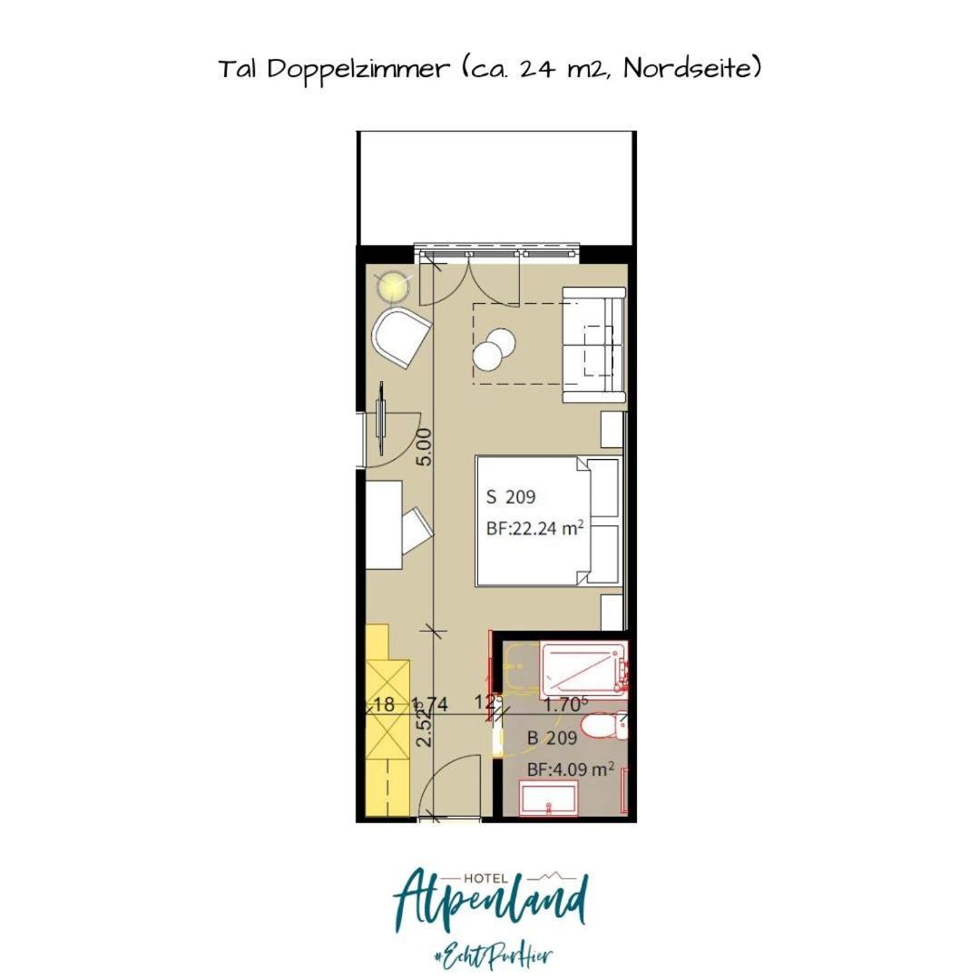 Hotel Alpenland Γκστάαντ Εξωτερικό φωτογραφία